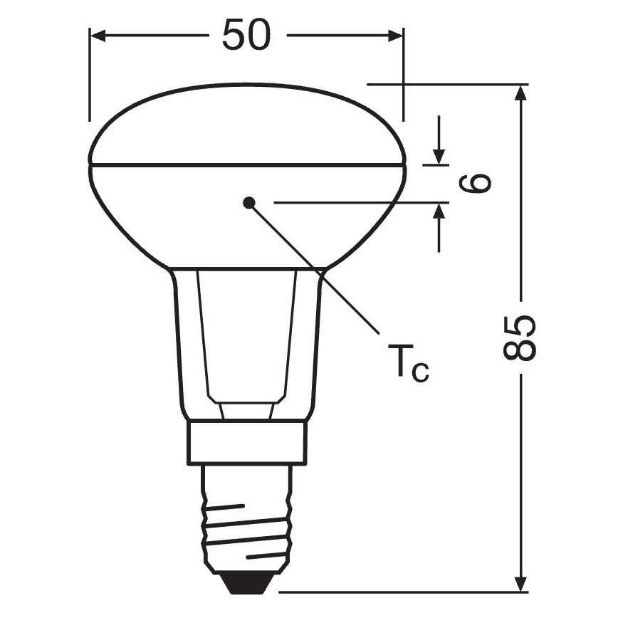 LED Reflektorová žárovka E14/4,3W/230V 2700K