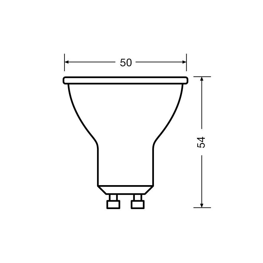 LED Reflektorová žárovka PAR16 GU10/4,5W/230V 2700K 36° - Ledvance