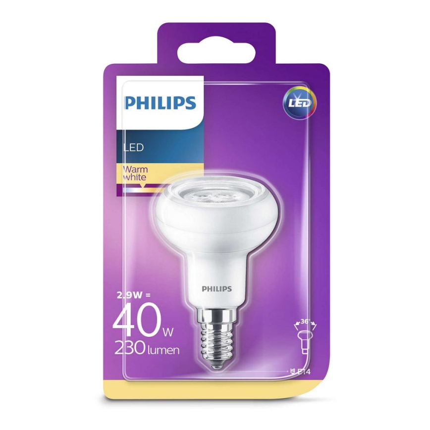 LED Reflektorová žárovka Philips R50 E14/2,9W/230V 2700K