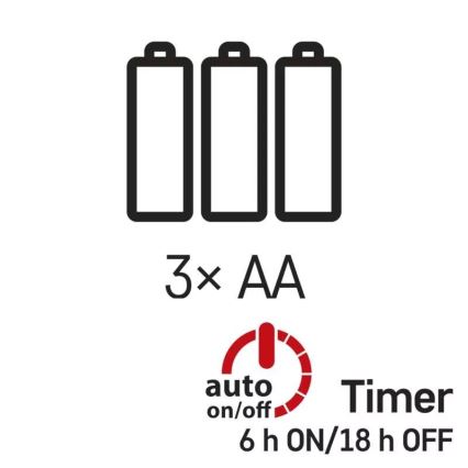 LED  řetěz 100xLED/3xAA 2,7 m studená bílá