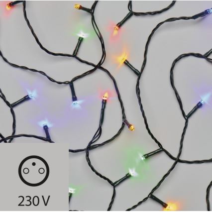 LED  řetěz 100xLED 6,5m multicolor