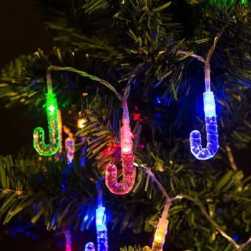 LED  řetěz 20xLED 2,25m multicolor hůlka