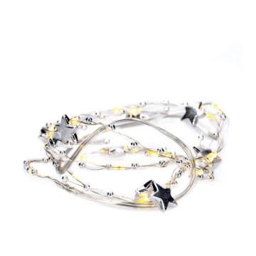 LED  řetěz 20xLED/2xAA 1,5m teplá bílá