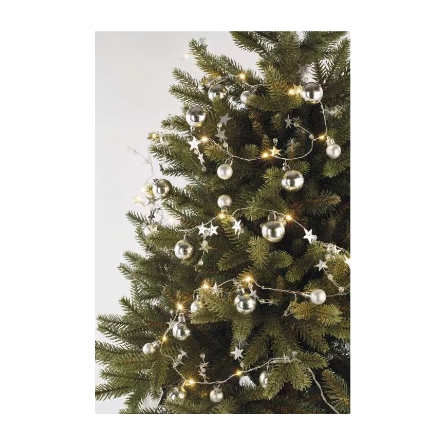 LED  řetěz 20xLED/2xAA 2,2 m teplá bílá