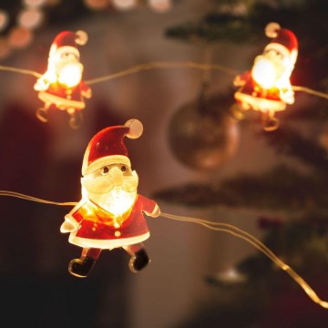 LED  řetěz 20xLED/2xAA 2,2m teplá bílá