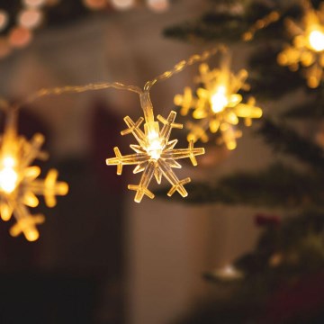 LED  řetěz 20xLED/2xAA 2,3m teplá bílá