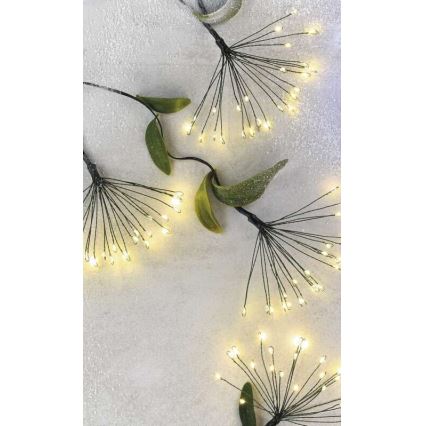 LED  řetěz 300xLED 5,2+3 m teplá bílá
