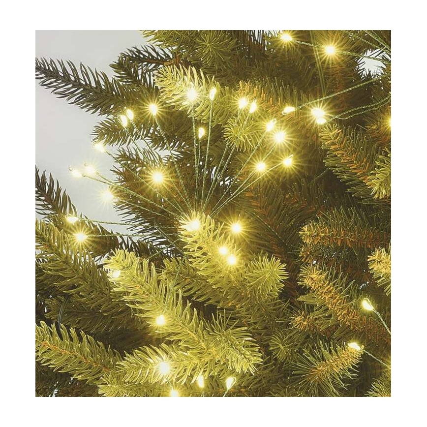 LED  řetěz 300xLED 5,2+3 m teplá bílá