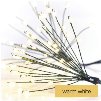 LED  řetěz 300xLED 5,2+3 m teplá bílá