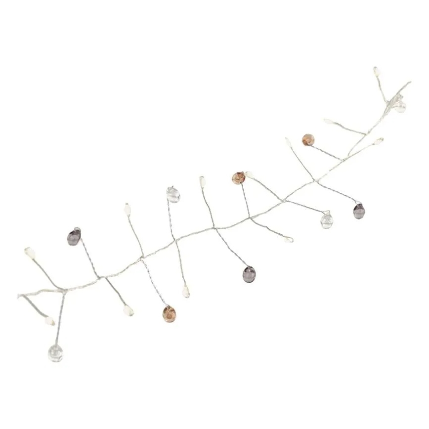 LED  řetěz 40xLED/3xAA 1,5 m teplá bílá