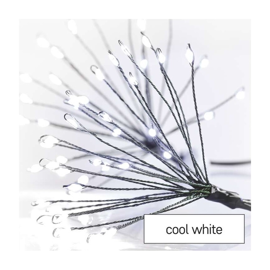 LED  řetěz 450xLED 8+3 m studená bílá