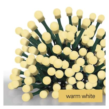 LED  řetěz 80xLED/230V/8 funkcí 13m IP44 teplá bílá