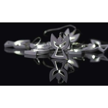 LED  řetěz CHAIN 10xLED/2xAA 1,85m teplá bílá