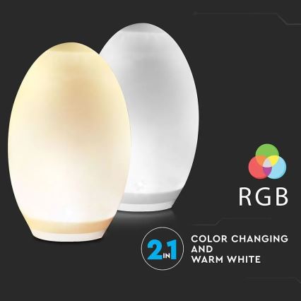 LED RGB Dekorační solární lampa 0,2W/1xAA IP44