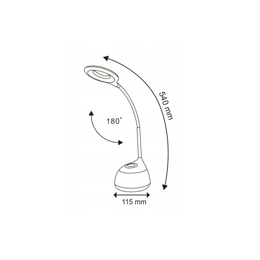 LED RGB Dotyková stmívatelná stolní lampa GALACTIC LED/5W/230V