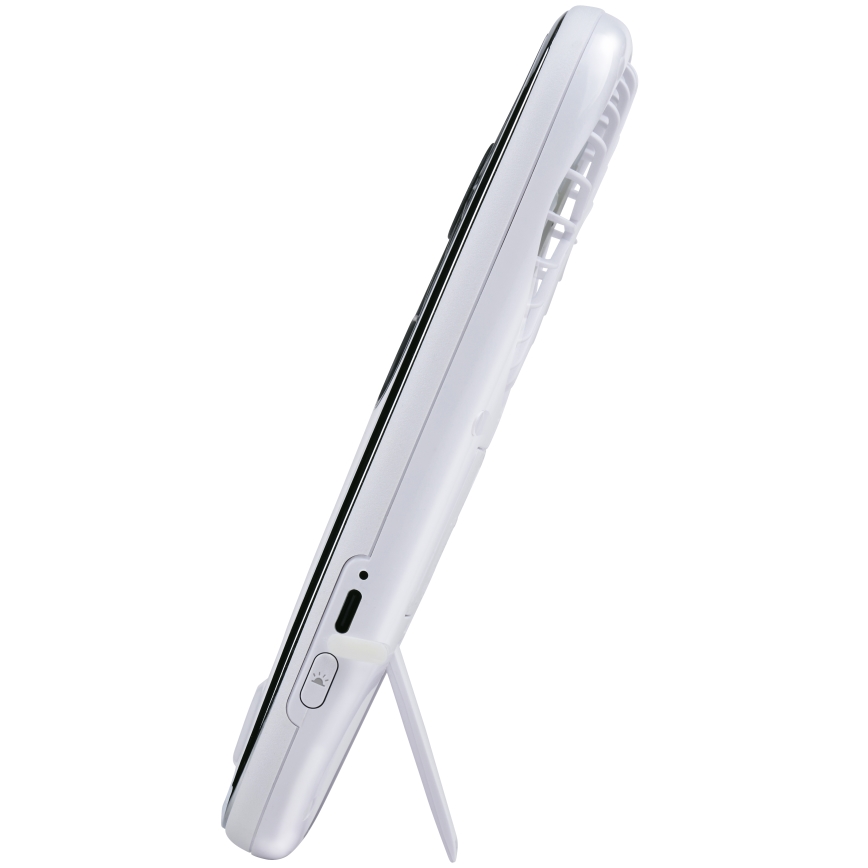LED RGB Nabíjecí kapesní ventilátor s mlhovým efektem 3,7V 1200 mAh