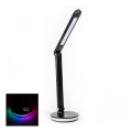 LED RGB Nabíjecí stolní lampa s funkcí powerbanky LED/12W/5V 2800-6000K černá