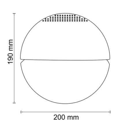 LED RGB Osvěžovač vzduchu ORBIT 1,1l 14W/230V