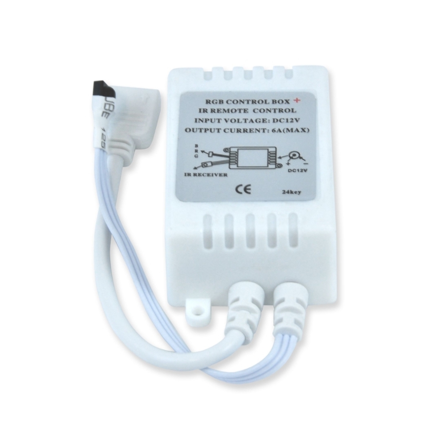 LED RGB Pásek 5m + dálkové ovládání + napájecí adaptér 24W/12V
