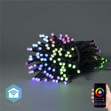 LED RGB  řetěz 168xLED/8 funkcí 23m IP44 Wi-Fi Tuya
