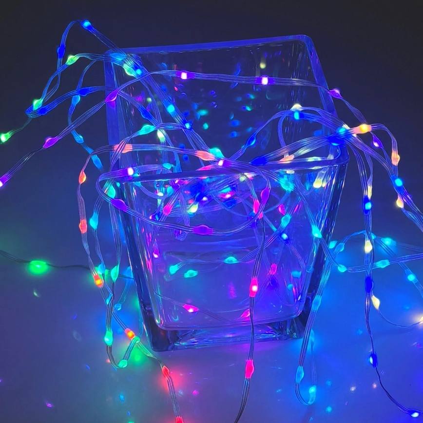 LED RGB  řetěz LED/10W/5V 10 m USB + dálkové ovládání