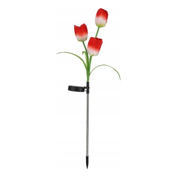 LED RGB Solární dekorační svítidlo 3xLED/3,7V 200 mAh IP44 tulipán