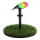 LED RGB Solární lampa 2v1 LED/3,7V 1200 mAh IP54 černá