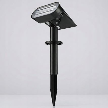 LED RGB Solární lampa 2v1 LED/3,7V 1200 mAh IP54 černá