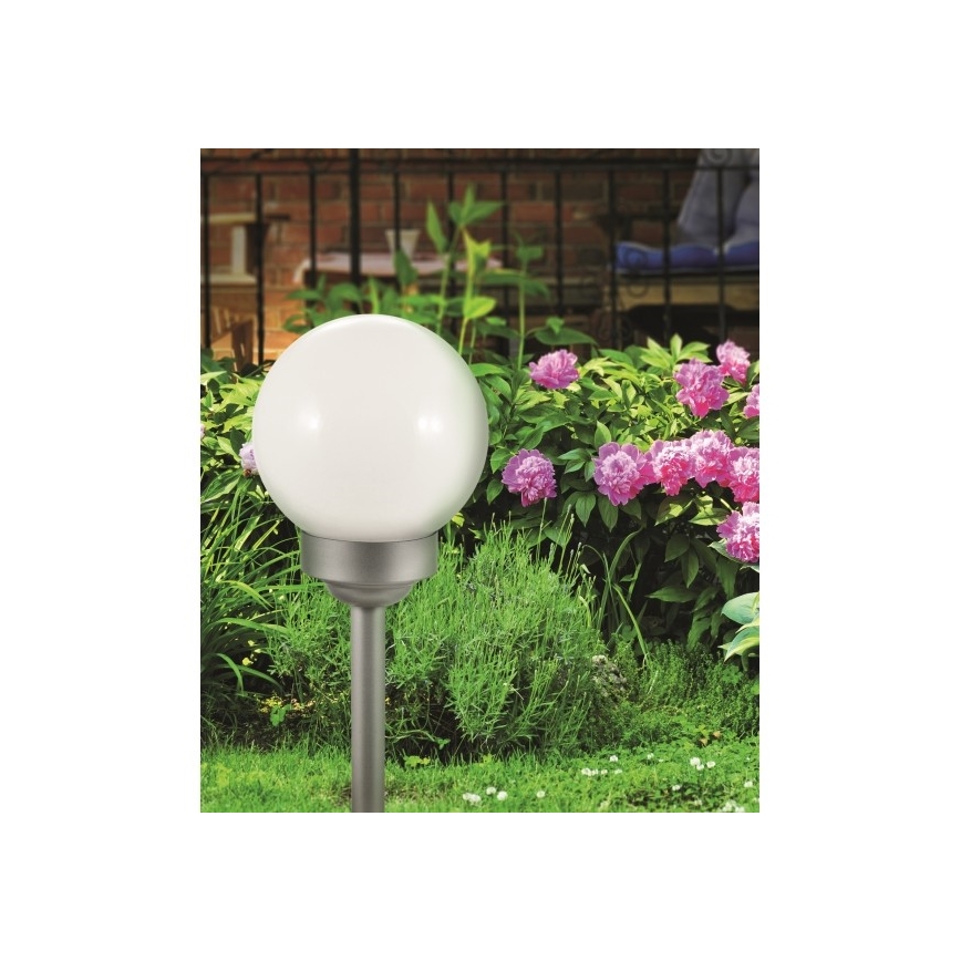 LED RGB Solární lampa BALL LED/0,2W/AA 1,2V/600mAh IP44