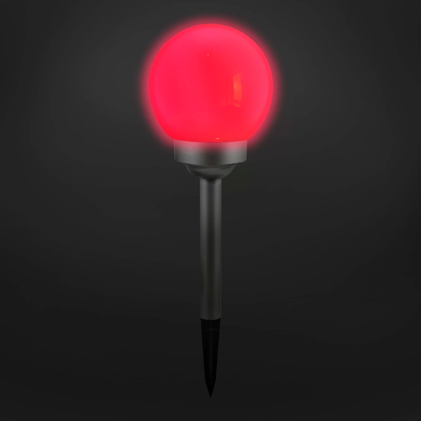 LED RGB Solární lampa BALL LED/0,2W/AA 1,2V/600mAh IP44