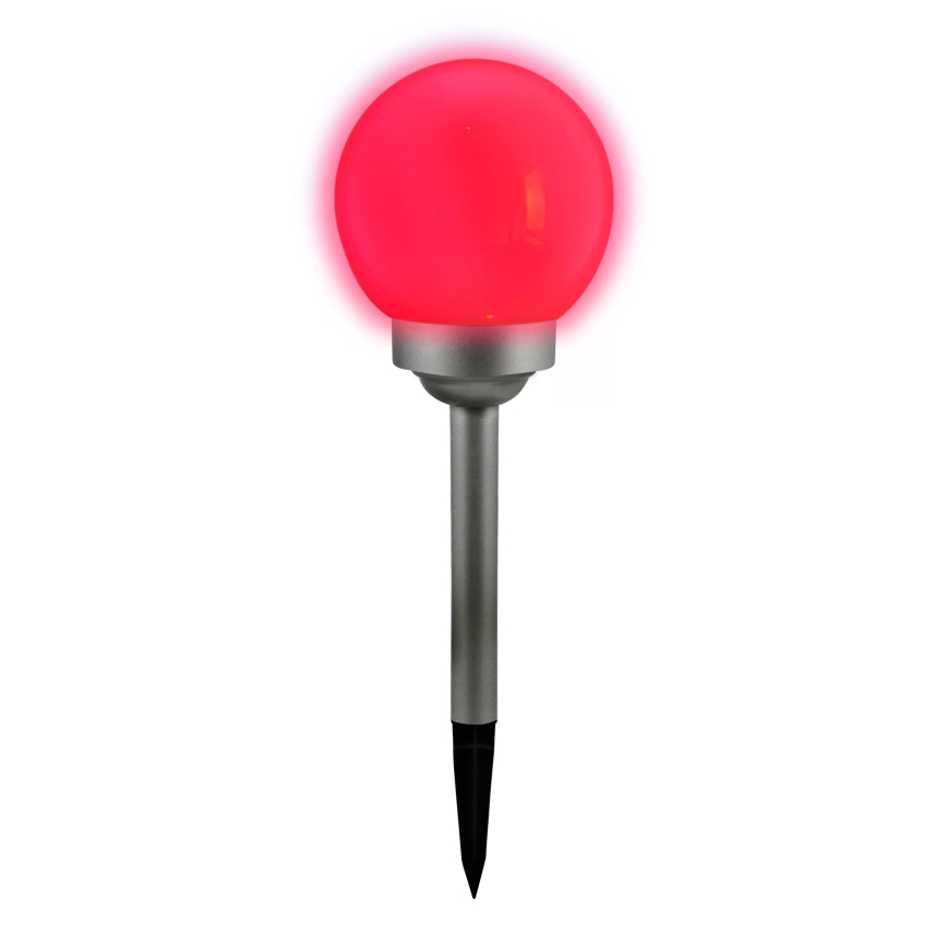 LED RGB Solární lampa BALL LED/0,2W/AA 1,2V/600mAh IP44