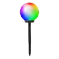 LED RGB Solární lampa SPHERE LED/1,2V IP44 200 mAh pr. 20 cm