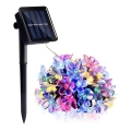 LED RGB Solární řetěz 50xLED/0,12W/1,2V 1xAA IP44 600 mAh
