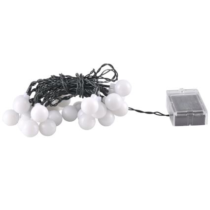 LED RGB Solární řetěz PARTY 30xLED/1,2V 400 mAh 3,9 m IP44