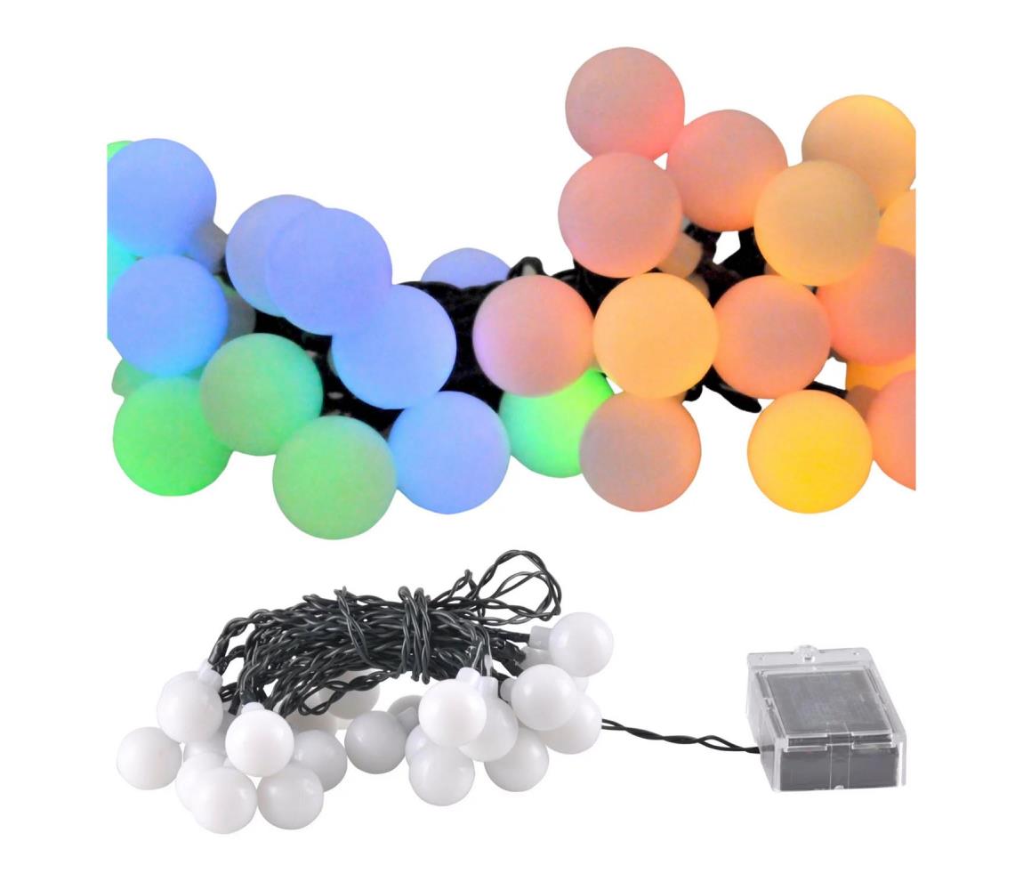 Polux LED RGB Solární řetěz PARTY 30xLED/1,2V IP44 SA1593