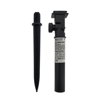 LED RGB Solární svítidlo 10xLED/1,2V 300 mAh IP44 černá