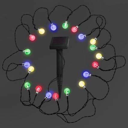 LED RGB Solární svítidlo 20xLED/1,2V 300 mAh IP44