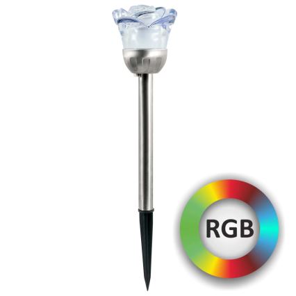 LED RGB Solární svítidlo ROSE LED/1,2V 100 mAh IP44