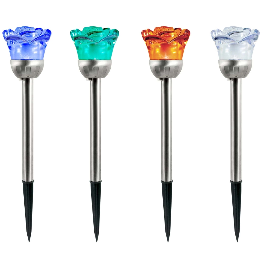 LED RGB Solární svítidlo ROSE LED/1,2V 100 mAh IP44