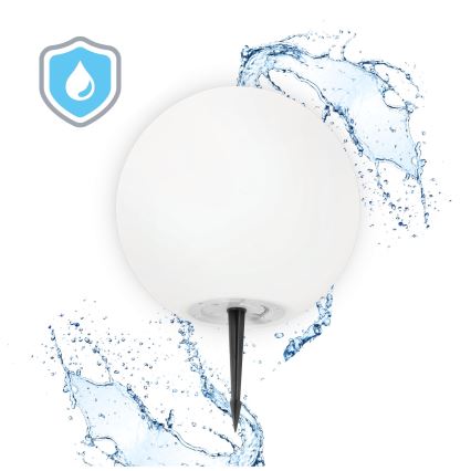 LED RGB Stmívatelná solární lampa GARDEN BALL LED/5W/3,7V 3000K IP54 2200 mAh pr. 30 cm + dálkové ovládání