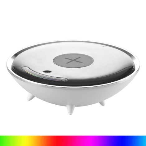 LED RGB Stmívatelná stolní lampa s bezdrátovým nabíjením LED/10W/230V