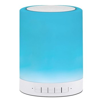 LED RGB Stmívatelná stolní lampa s reproduktorem FUNNY 5W/5V/230V