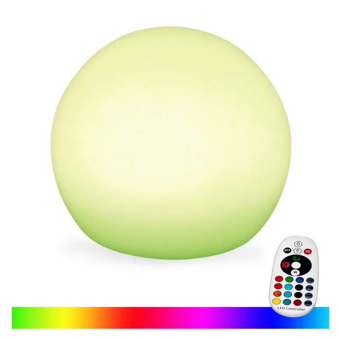 LED RGB Stmívatelná venkovní lampa LED/1W/5V 1000 mAh 30 cm IP67 + dálkové ovládání