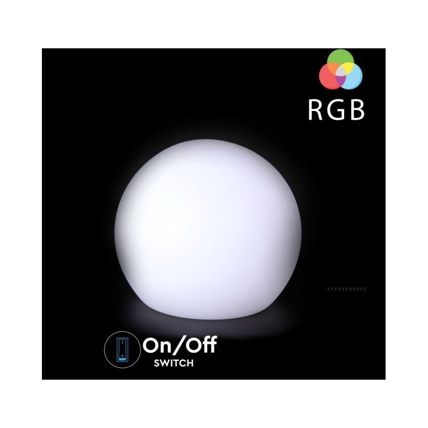 LED RGB Stmívatelná venkovní lampa LED/1W/5V 1000 mAh 30 cm IP67 + dálkové ovládání