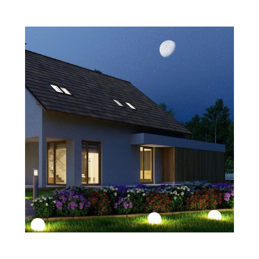 LED RGB Stmívatelná venkovní lampa LED/1W/5V 1000 mAh 30 cm IP67 + dálkové ovládání