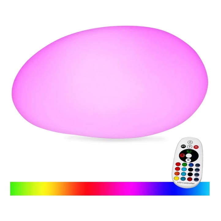 LED RGB Stmívatelná venkovní lampa LED/1W/5V 28cm IP67 1000 mAh + dálkové ovládání