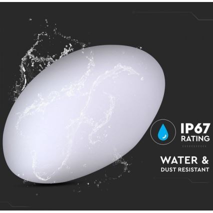 LED RGB Stmívatelná venkovní lampa LED/1W/5V 28cm IP67 1000 mAh + dálkové ovládání