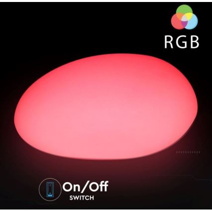 LED RGB Stmívatelná venkovní lampa LED/1W/5V 28cm IP67 1000 mAh + dálkové ovládání