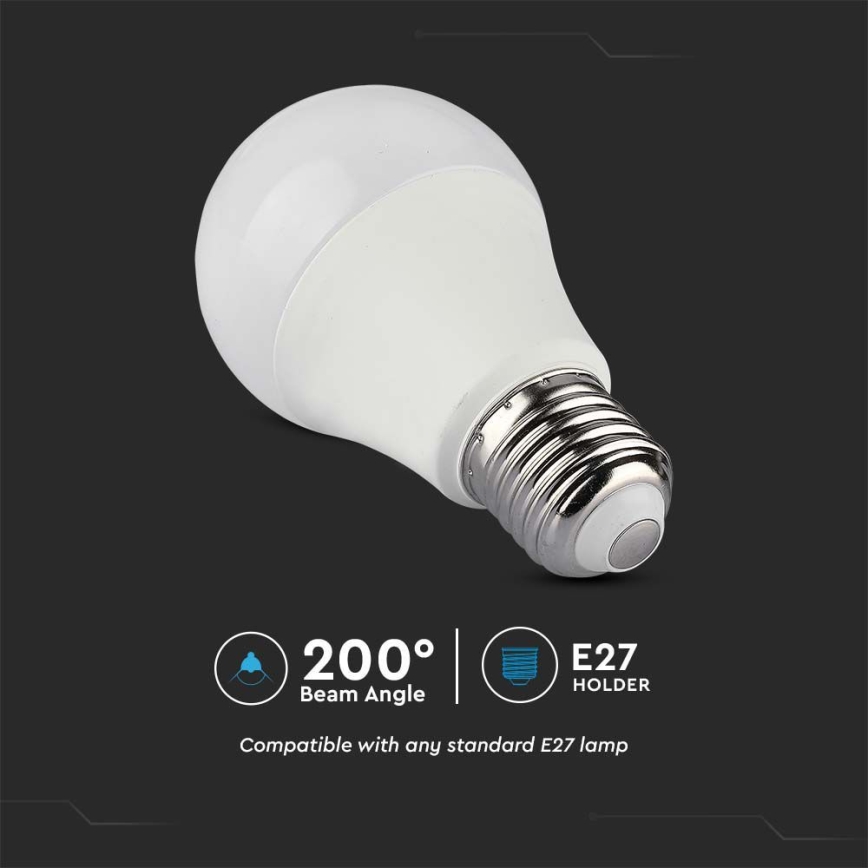 LED RGB Stmívatelná žárovka A60 E27/8,5W/230V 4000K + dálkové ovládání