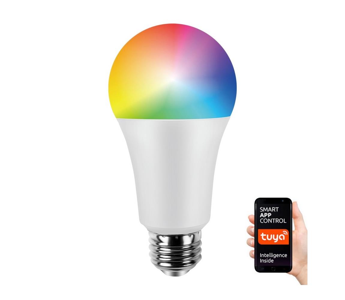  LED RGB Stmívatelná žárovka A60 E27/8W/230V 2700-6500K Wi-Fi Tuya 